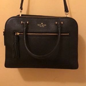 Barely used black leather Kate Spade purse